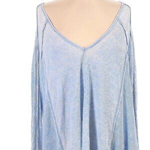 Free people waffle knit long sleeve top